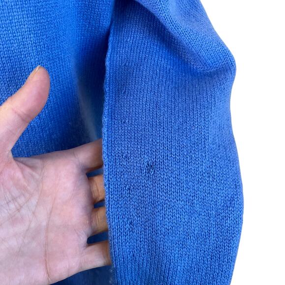 Vince Sz M Wool & Cashmere Blend Trimless Sweater in Hydrangea Blue Minimalist - Picture 14 of 16